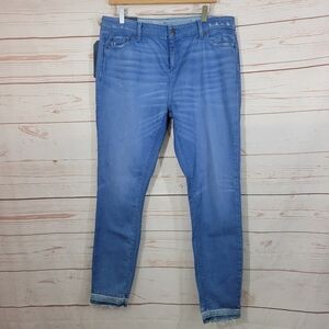 Vineyard Vines Released Hem Skinny Denim Poolside Wash Surf Blue Size 16R NWT